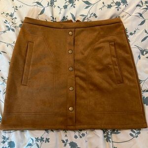 Suede Skirt
